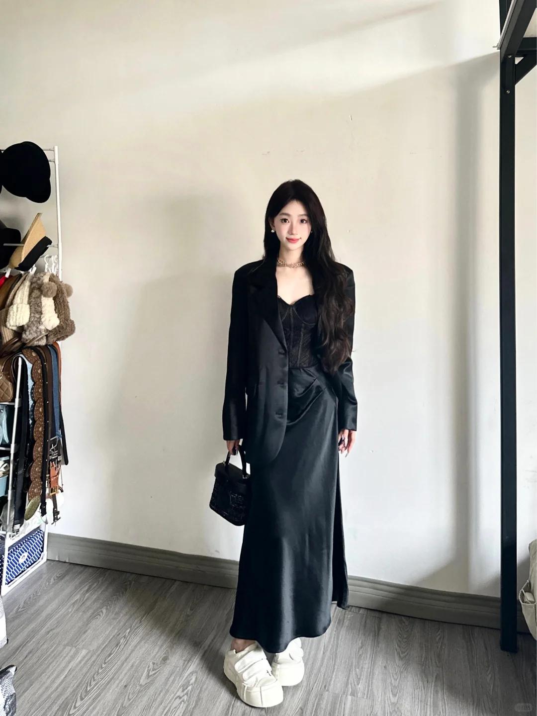 Blazer + đầm liền: Combo Blazer + đầm liền: Combo