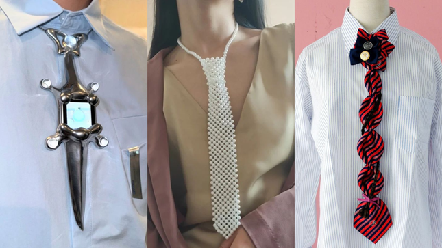 Xu hướng cà vạt tăng nhiệt, trở thành món phụ kiện thời trang đầy sáng tạo - Ảnh 5. Xu hướng cà vạt tăng nhiệt, trở thành món phụ kiện thời trang đầy sáng tạo - Ảnh 5.
